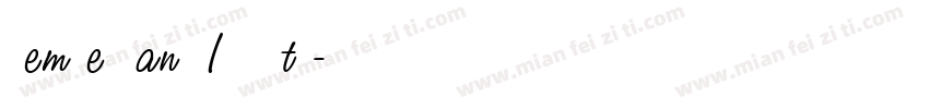 Zemke Hand ITC Std字体转换